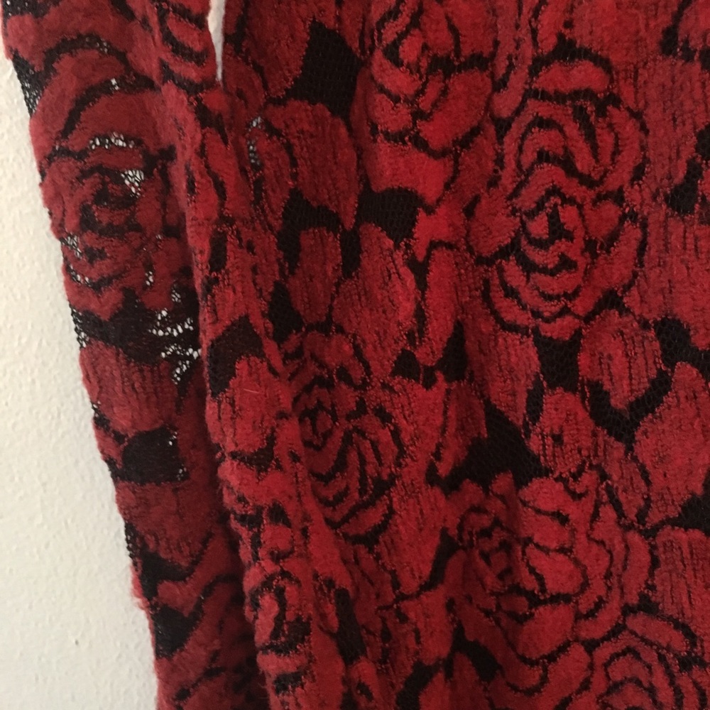 Red rose dress